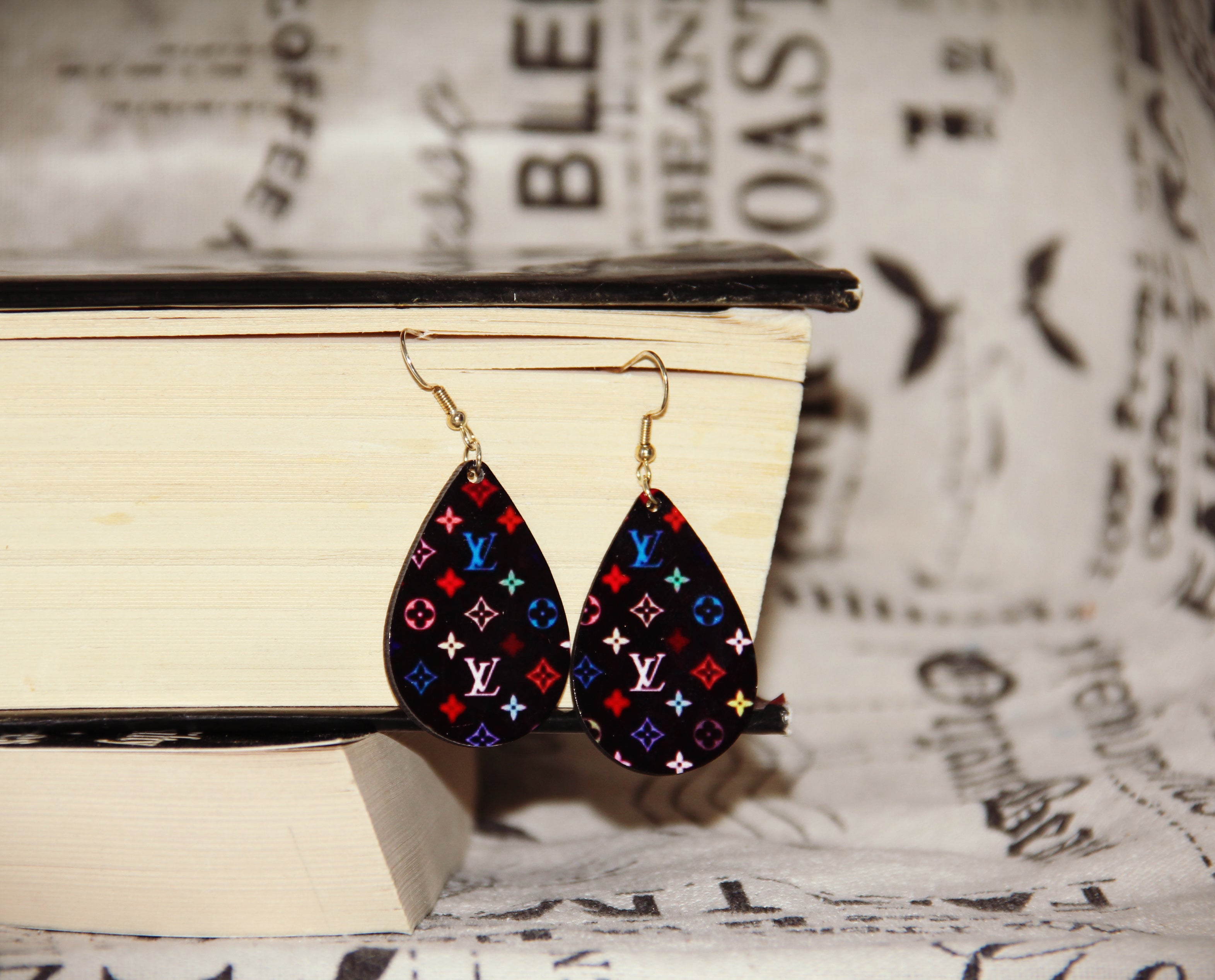 LV Sublimation Earrings – Hott off the Press Boutique