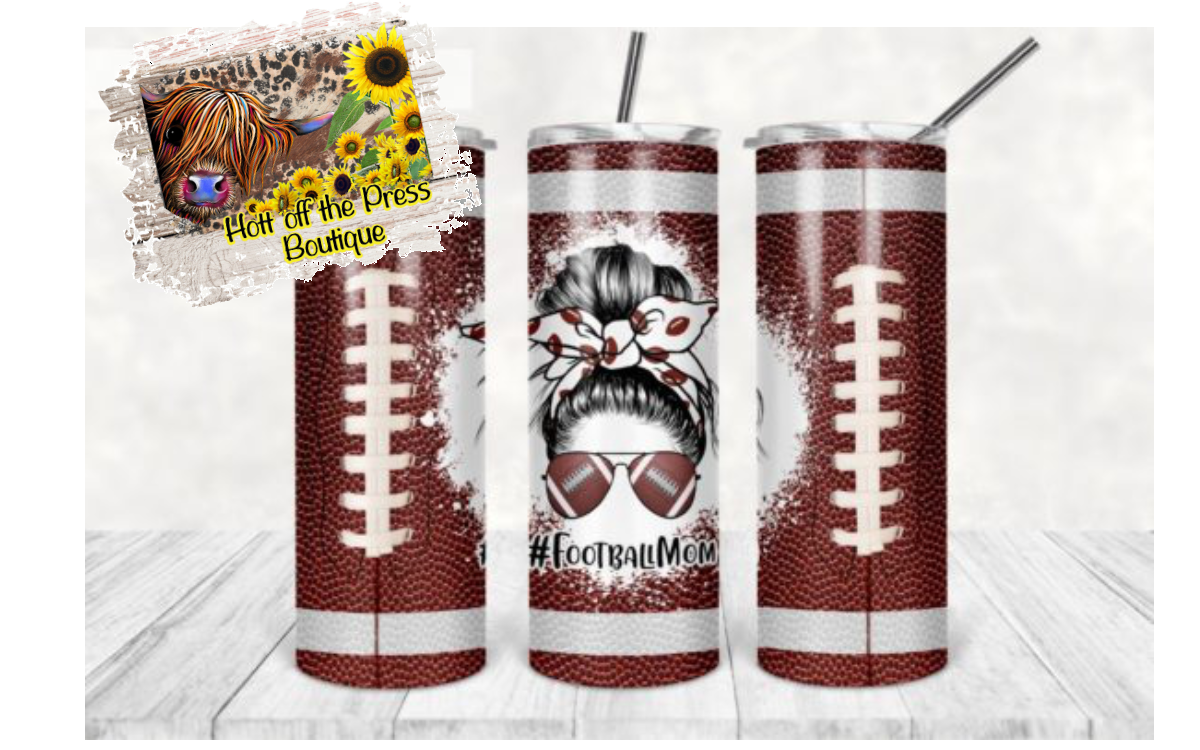 Football Mom Tumbler - Sublimation Tumbler